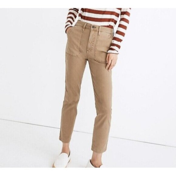 Madewell Pants - Madewell Stovepipe Fatigue Pants Tencel Lyocell Edition Khaki